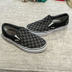 Vans Grey and Black Checkered